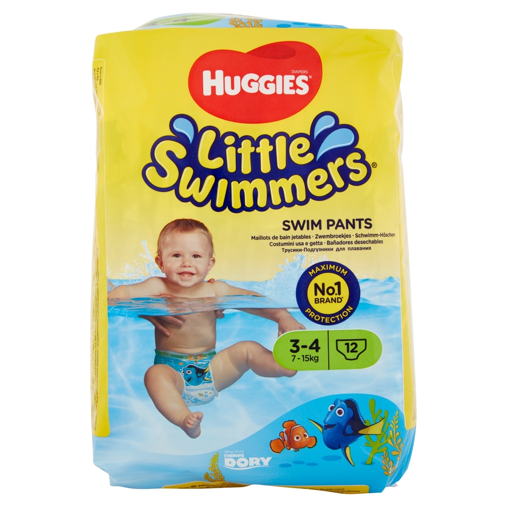 Huggies Little Swimmers Pannolino Costumino 3-4 7-15kg 12 pz